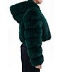 Azalea Wang Jolene Faux Fur Hooded Neck Long Sleeve Bomber Jacket - Image 4