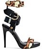 Azalea Wang Kandinsky Mixed Snake Print Ankle Strap Stiletto Sandals - Image 2