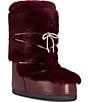 Azalea Wang Karmela Faux Fur High Platform Moon Boots - Image 1