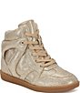 Azalea Wang Kiara Rhinestone Embellished Lace Up High Top Sneakers - Image 1