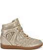 Azalea Wang Kiara Rhinestone Embellished Lace Up High Top Sneakers - Image 2