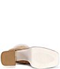 Azalea Wang Larousse Fleece Collar Platform Block Heel Booties - Image 5