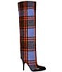 Azalea Wang Lochana Flannel Plaid Over The Knee Boots - Image 2