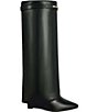 Azalea Wang Loveburn Pointed Toe Wedge Foldover Tall Boots - Image 2