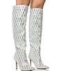 Color:Silver - Image 4 - Lynlee Pearl and Crystal Metallic Tall Dress Boots