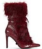 Azalea Wang Mahtama Faux Fur Wraparound Lace Pointed Toe Boots - Image 2