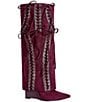 Azalea Wang Mantegna Laced Fold Over Shaft Wedge Tall Boots - Image 2