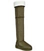 Azalea Wang Marlow Convertible Fleece Cuff Flatform Over The Knee Boots - Image 1