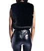 Azalea Wang Meela Faux Fur Open Front Vest, Color:Black - Image 2