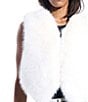 Azalea Wang Meela Faux Fur Open Front Vest, Color:White - Image 4