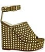 Azalea Wang Mirova Studded Ankle Strap Platform Wedge Sandals - Image 2