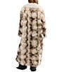 Azalea Wang Mivra-Cream Multi Faux Fur Open Lapel Trench Coat - Image 2
