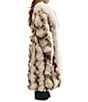 Azalea Wang Mivra-Cream Multi Faux Fur Open Lapel Trench Coat - Image 3