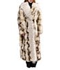 Azalea Wang Mivra-Cream Multi Faux Fur Open Lapel Trench Coat - Image 4