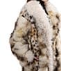 Azalea Wang Mivra-Cream Multi Faux Fur Open Lapel Trench Coat - Image 5