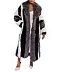 Azalea Wang Moonstone-Grey Multi Shawl Collar Faux Fur Trench Coat - Image 1