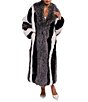 Azalea Wang Moonstone-Grey Multi Shawl Collar Faux Fur Trench Coat - Image 4