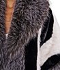 Azalea Wang Moonstone-Grey Multi Shawl Collar Faux Fur Trench Coat - Image 5