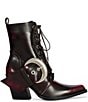Azalea Wang Morgan Lace Up Buckled Strap Western Booties - Image 2