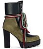 Azalea Wang Muffler Hiker Lace Block Heel Lug Platform Booties - Image 2
