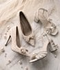 Azalea Wang Naamah Pearl Embellished Bow Pointed Toe Pumps - Image 6