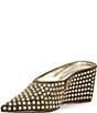 Azalea Wang Neiza Studded Pointed Toe Wedge Mules - Image 6