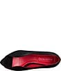 Azalea Wang Nicoleta Snake Embossed Peep Toe Wedge Pumps - Image 4