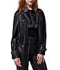 Azalea Wang Oakly Fringe Studded Moto Cropped Jacket - Image 2