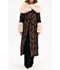Azalea Wang Otelia Brocade Faux Sherpa Belted Trench Coat, Color:Black - Image 4