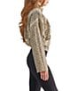 Azalea Wang Ottoline Zebra Stand Collar Zip Front Bomber Jacket - Image 4