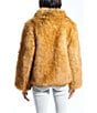 Azalea Wang Pandifox High Funnel Neck Faux Fur Zip Front Jacket, Color:Tan - Image 2