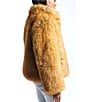 Azalea Wang Pandifox High Funnel Neck Faux Fur Zip Front Jacket, Color:Tan - Image 3