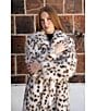 Azalea Wang Pepper Snow Leopard Faux Fur Oversize Maxi Coat, Color:Beige - Image 9
