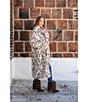 Azalea Wang Pepper Snow Leopard Faux Fur Oversize Maxi Coat, Color:Beige - Image 11