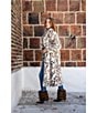 Azalea Wang Pepper Snow Leopard Faux Fur Oversize Maxi Coat, Color:Beige - Image 12