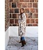 Azalea Wang Pepper Snow Leopard Faux Fur Oversize Maxi Coat, Color:Beige - Image 14
