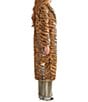 Azalea Wang Pepper Tiger Faux Fur Shawl Collar Oversize Fit Front Hook Coat - Image 4