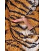 Azalea Wang Pepper Tiger Faux Fur Shawl Collar Oversize Fit Front Hook Coat - Image 5
