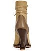 Azalea Wang Pingree Wraparound Lace Up Peep Toe Sculpted Wedge Booties - Image 3