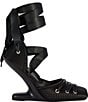 Azalea Wang Pirouette Wrap Around Inverted Wedge Ballet Pumps - Image 2