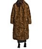 Azalea Wang Plus Size Archer Faux Fur Oversize Shawl Collar Maxi Trench Coat, Color:Brown - Image 3