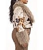 Azalea Wang Plus Size Bree Cow Faux Fur Shawl Collar Cropped Jacket - Image 4