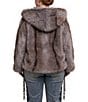 Azalea Wang Plus Size Dusk-Cream Faux Fur Hooded Neck Oversize Open Front Jacket - Image 2