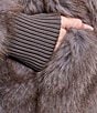 Azalea Wang Plus Size Dusk-Cream Faux Fur Hooded Neck Oversize Open Front Jacket - Image 4