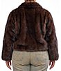 Azalea Wang Plus Size Kessia-Chocolate Faux Fur Collar Neck Oversize Fit Jacket - Image 2