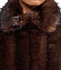 Azalea Wang Plus Size Kessia-Chocolate Faux Fur Collar Neck Oversize Fit Jacket - Image 5