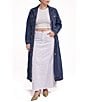 Azalea Wang Plus Size Lucienne-Denim Point Collar Belted Button Front Trench Coat - Image 4