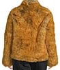 Azalea Wang Plus Size Pandifox High Funnel Neck Faux Fur Zip Front Jacket, Color:Tan - Image 3