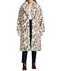 Azalea Wang Plus Size Pepper Snow Leopard Faux Fur Oversize Maxi Coat, Color:Beige - Image 1