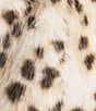 Azalea Wang Plus Size Pepper Snow Leopard Faux Fur Oversize Maxi Coat, Color:Beige - Image 4